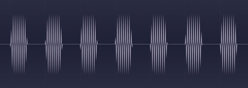 Isochronic tone waveform